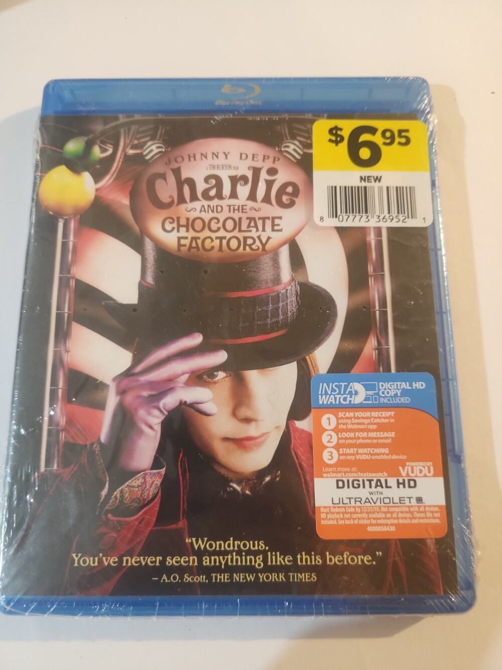 Charlie & the Chocolate Factory - Blu-ray Disc Johnny Depp Comedy Psychedelic